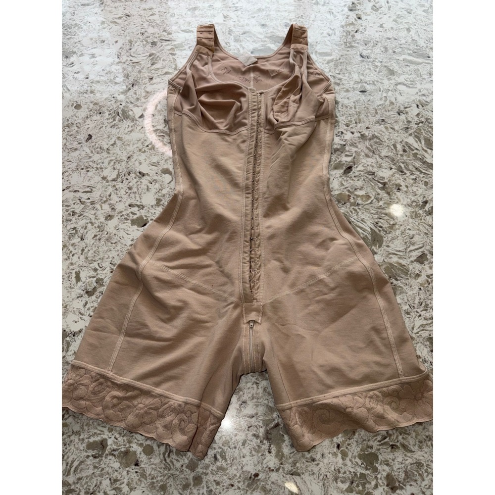 Cali Curves Faja 6196 Womens Nude Compression Body Shaper XL Lace Trim